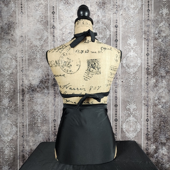 NWOT Black High-waist Halter Bikini - Picture 4 of 14